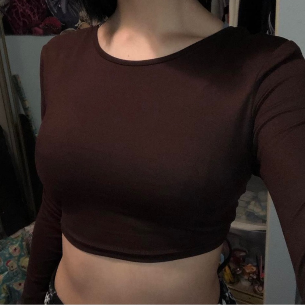 Brown open in the back